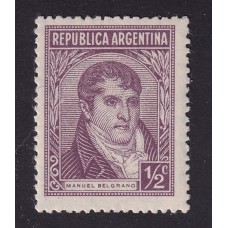 ARGENTINA 1935 GJ 736 ESTAMPILLA NUEVA CON GOMA PAPEL TELAU$ 10